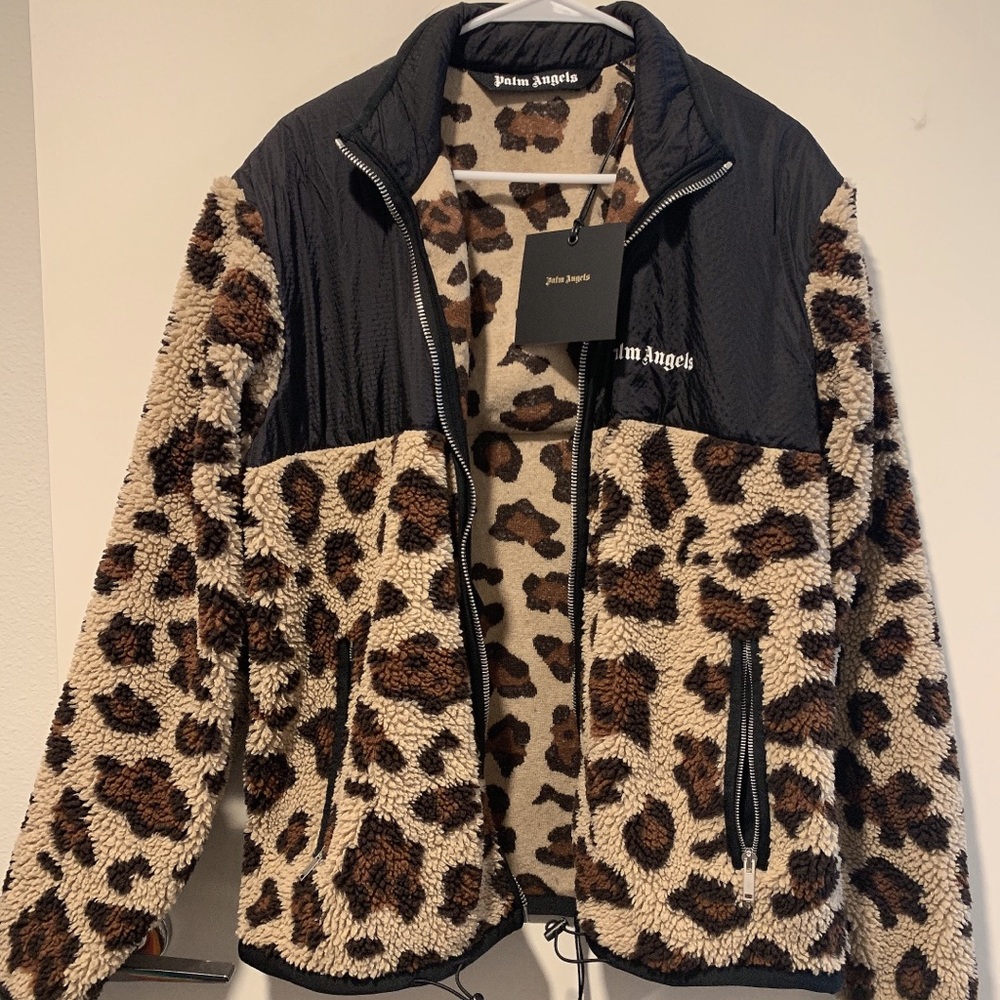 Palm Angels Black Animalier Jacket